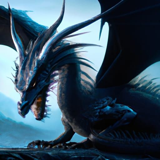 Epic Maleficent Dragon in Digital Matte Painting
