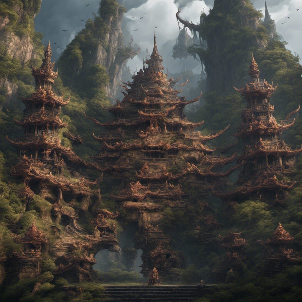 Detailed Naga Painting in Unreal Engine 5