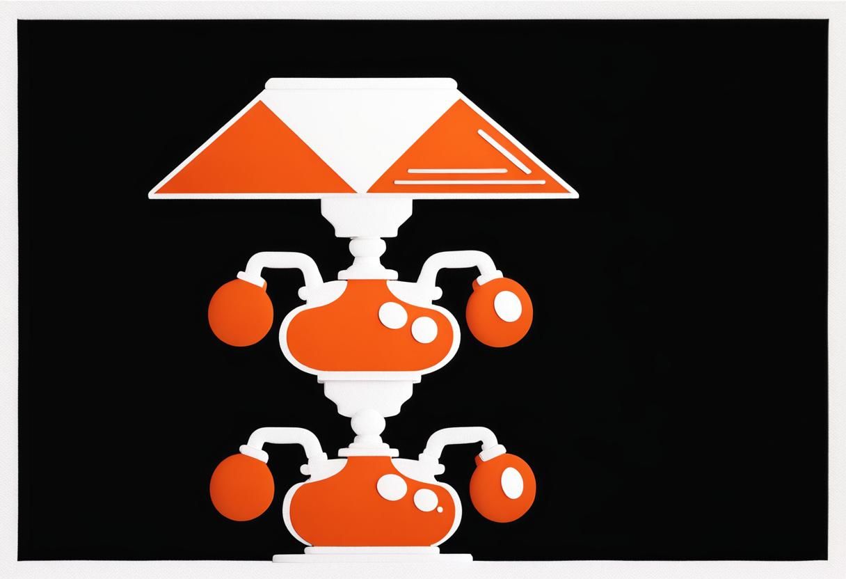 Photorealistic Lamp with Unique CGI Design