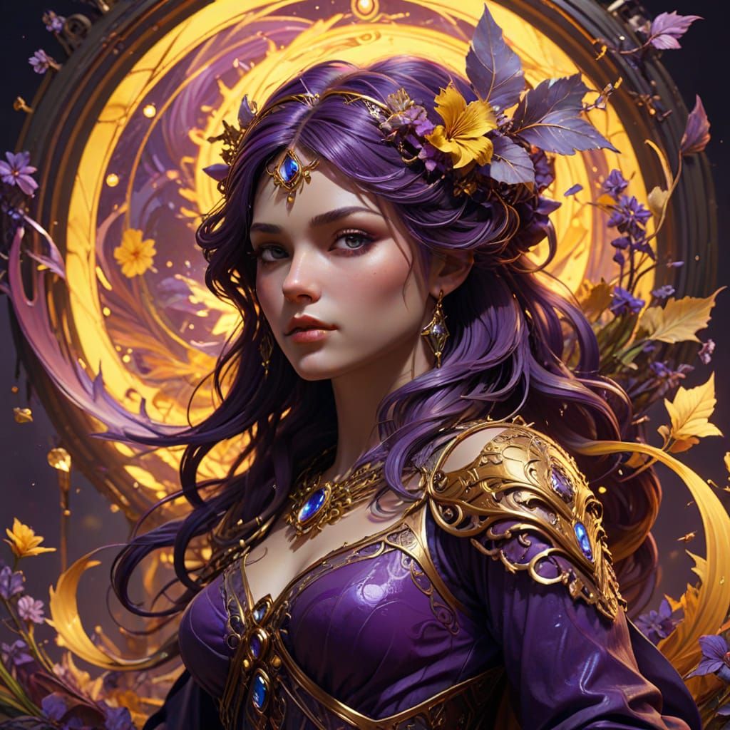 Ethereal Queen of the Fae in Dark Fantasy Art