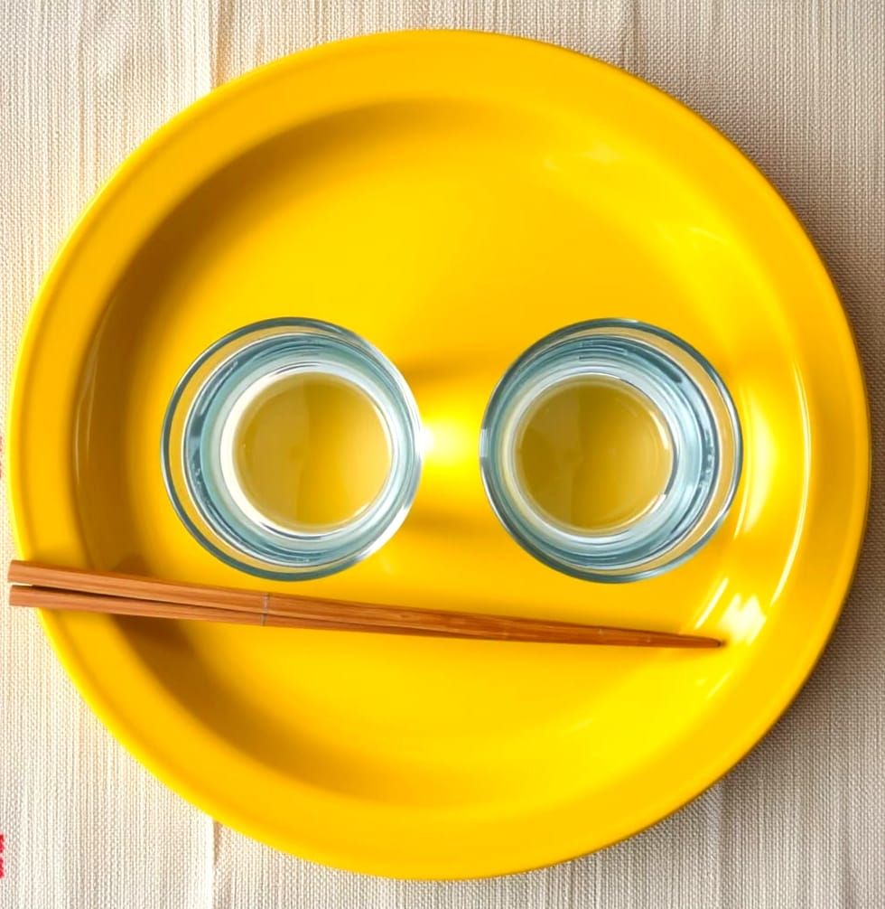 Is it water and chopsticks or 😐?