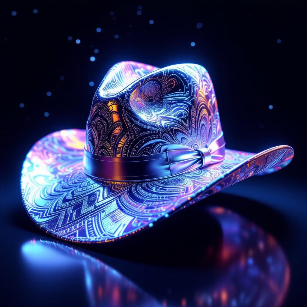 Shimmering Time-Space Hat in Cosmic Void