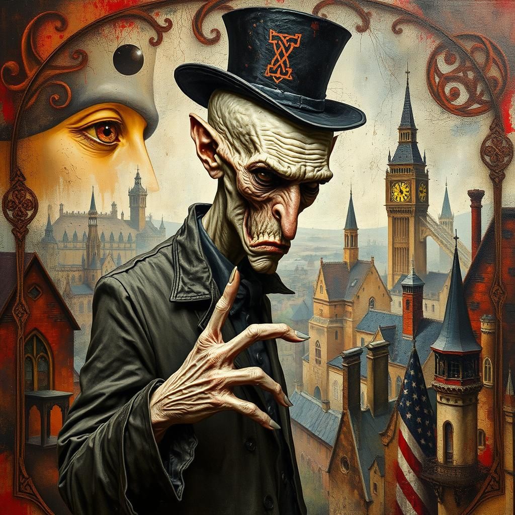 Serpentine Uriah Heep in Pre-Apocalyptic Cityscape