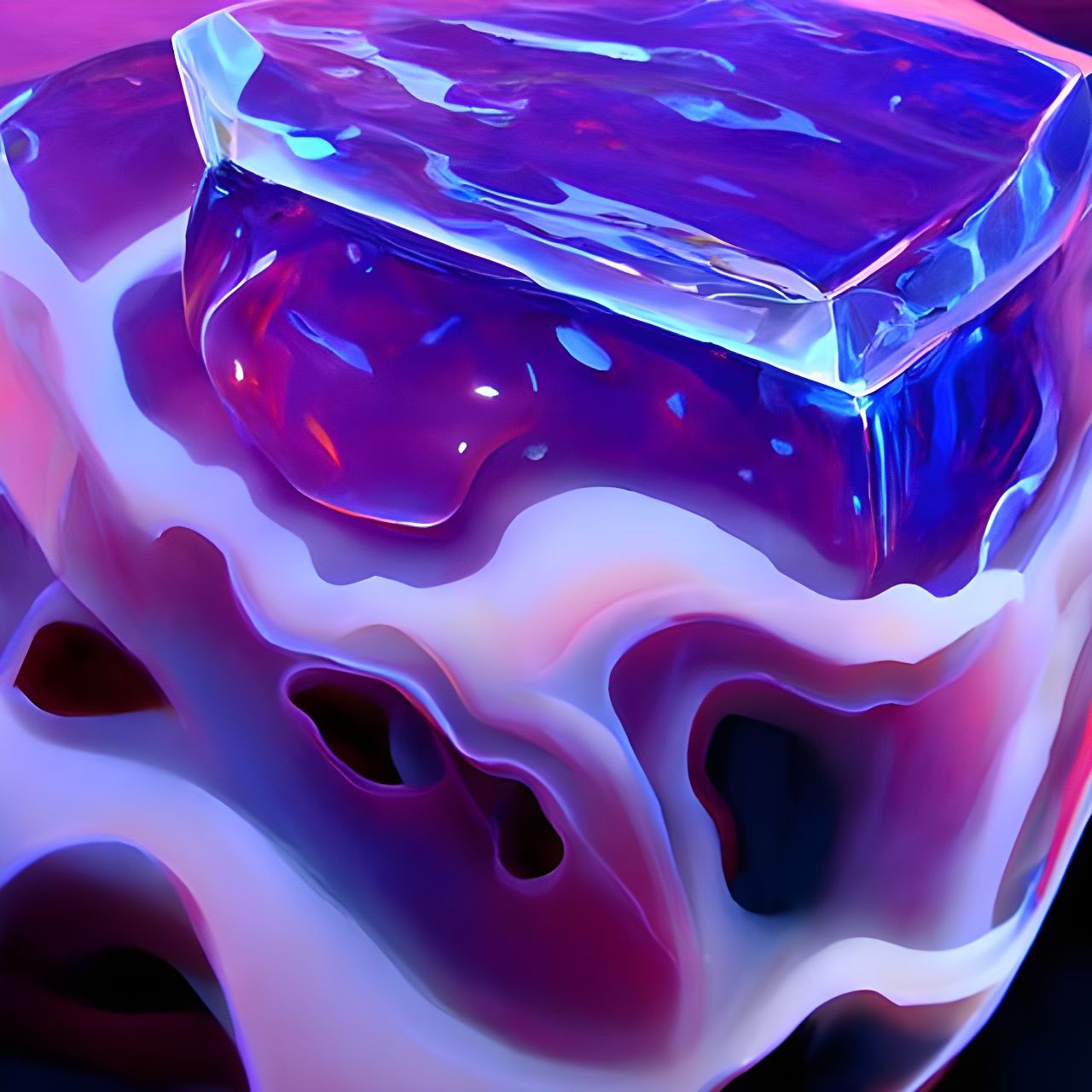 Fluctuating Marble in Jelly-Like Substance