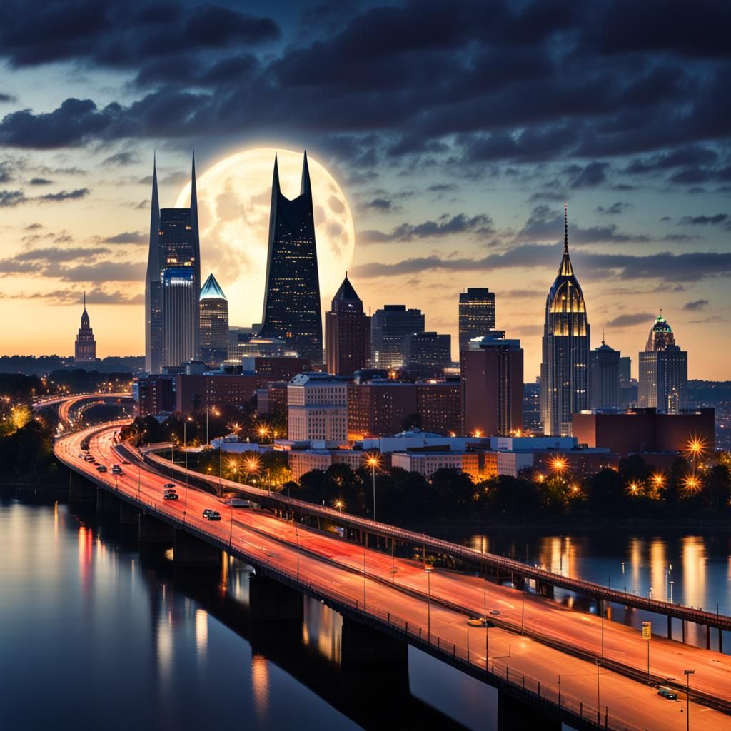 Gotham City Meets Nashville in a Futuristic Metropolis
