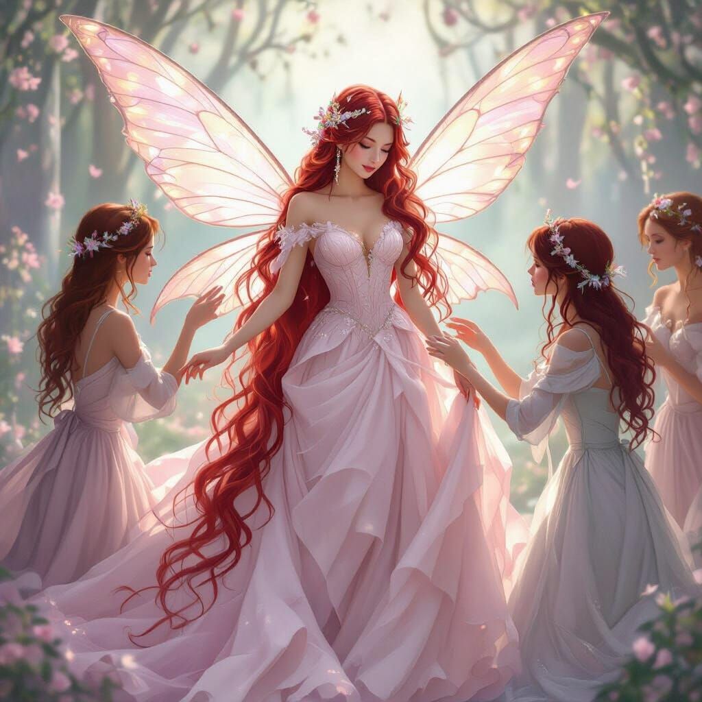 Fairy Princess Wedding in Art Nouveau Style