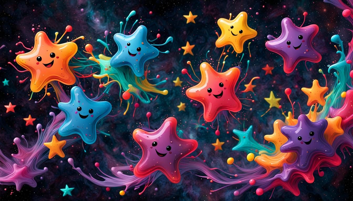 Dancing Jelly Stars in Cosmic Maelstrom