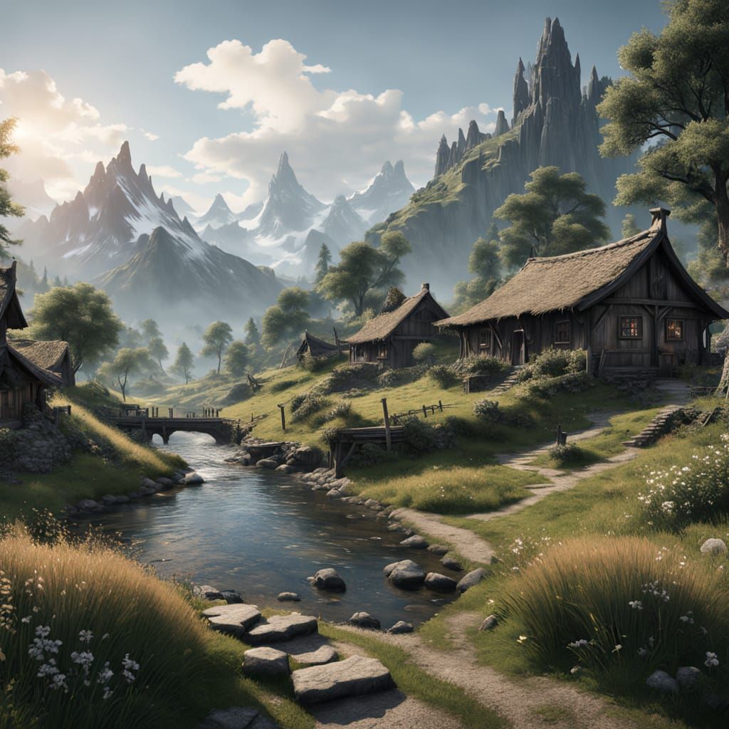 Idyllic Fantasy Landscape Photography in 16k