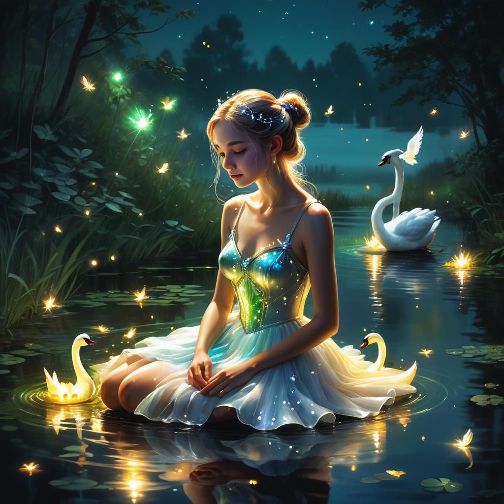 Elf by Firefly Lake: Hyperrealistic Concept Art