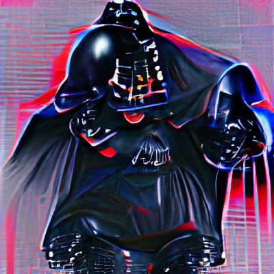 Iconic Darth Vader in Black Armor