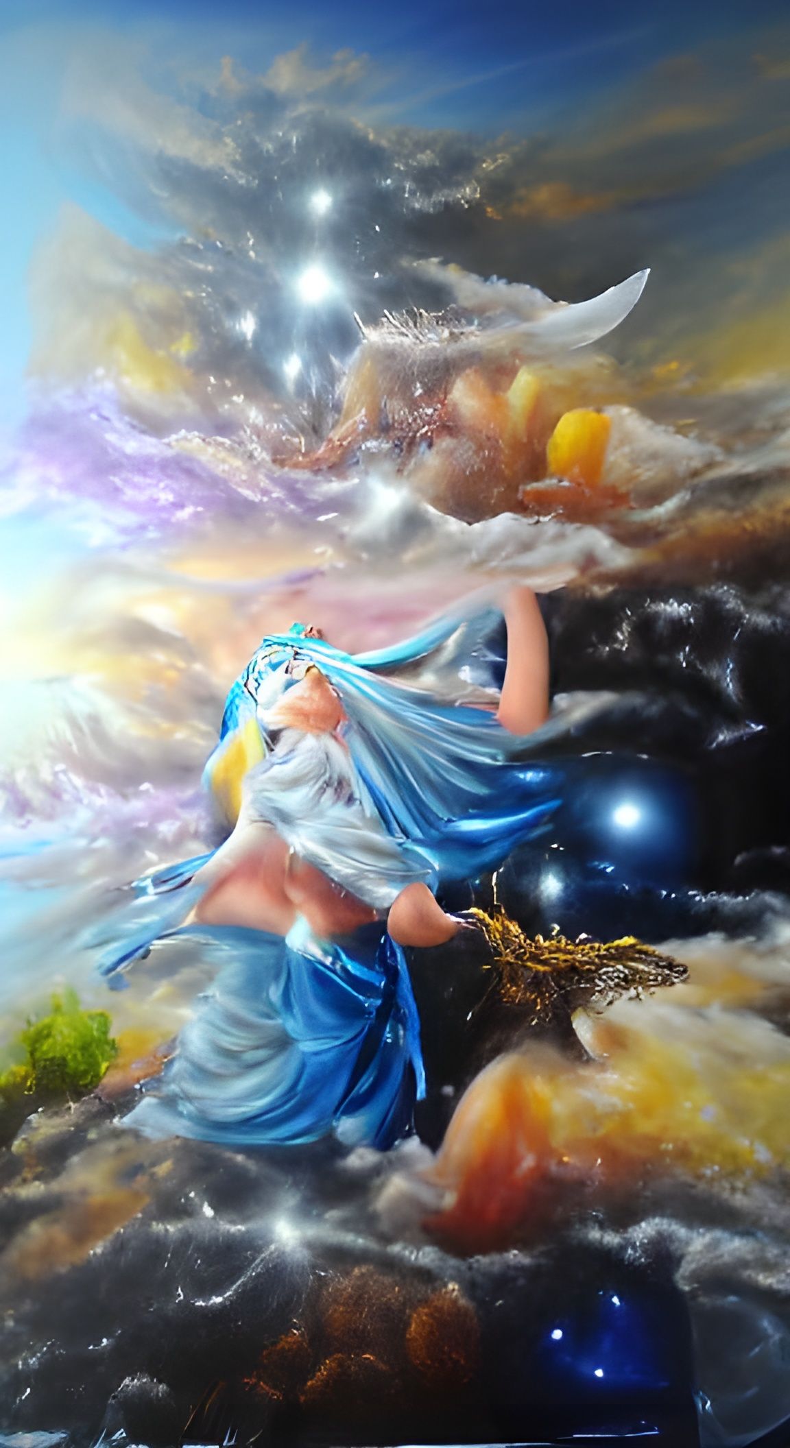 Ethereal Celestial Goddess of Light and Power