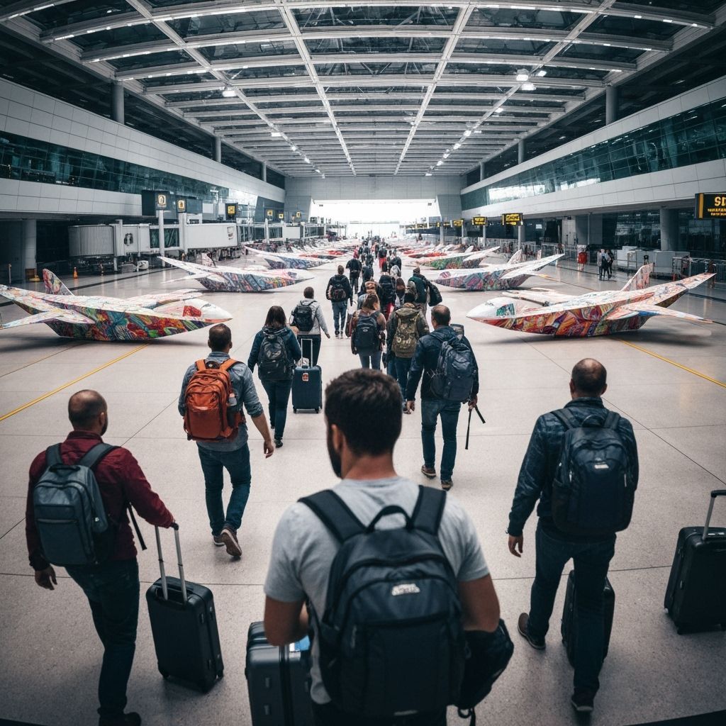 Paper Airplane Airport: A Realistic Photo