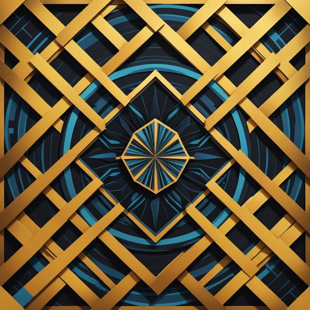 Vibrant Bauhaus Cube