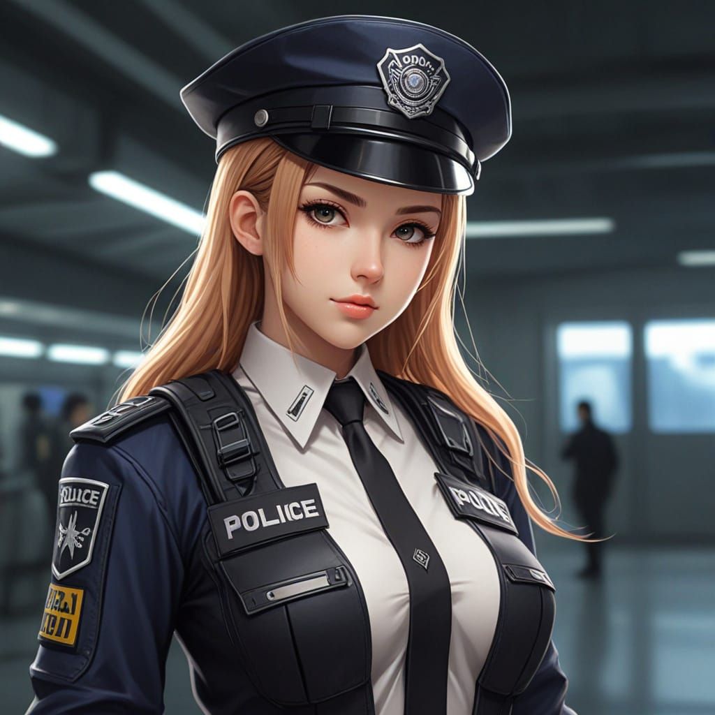 Anime scifi police girl...