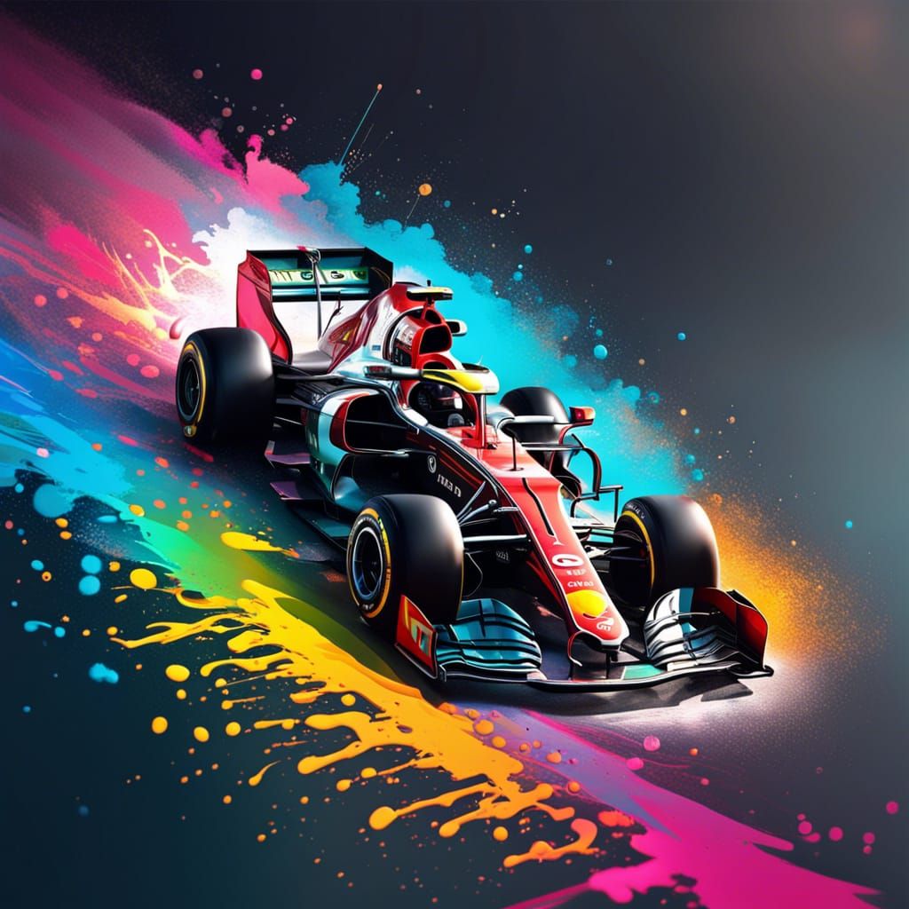 Hyperrealistic Formula One Concept Art