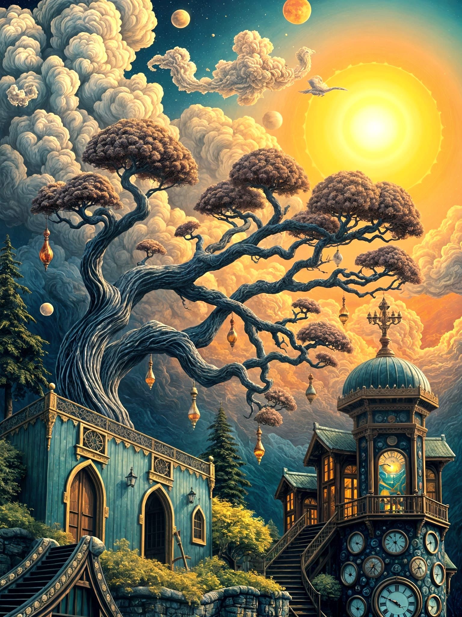 Fantasy landscape open prompt