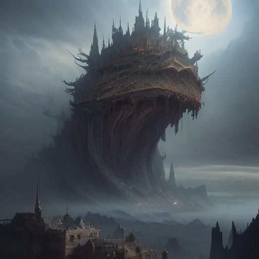 Epic Fantasy World: Cinematic Digital Matte Painting