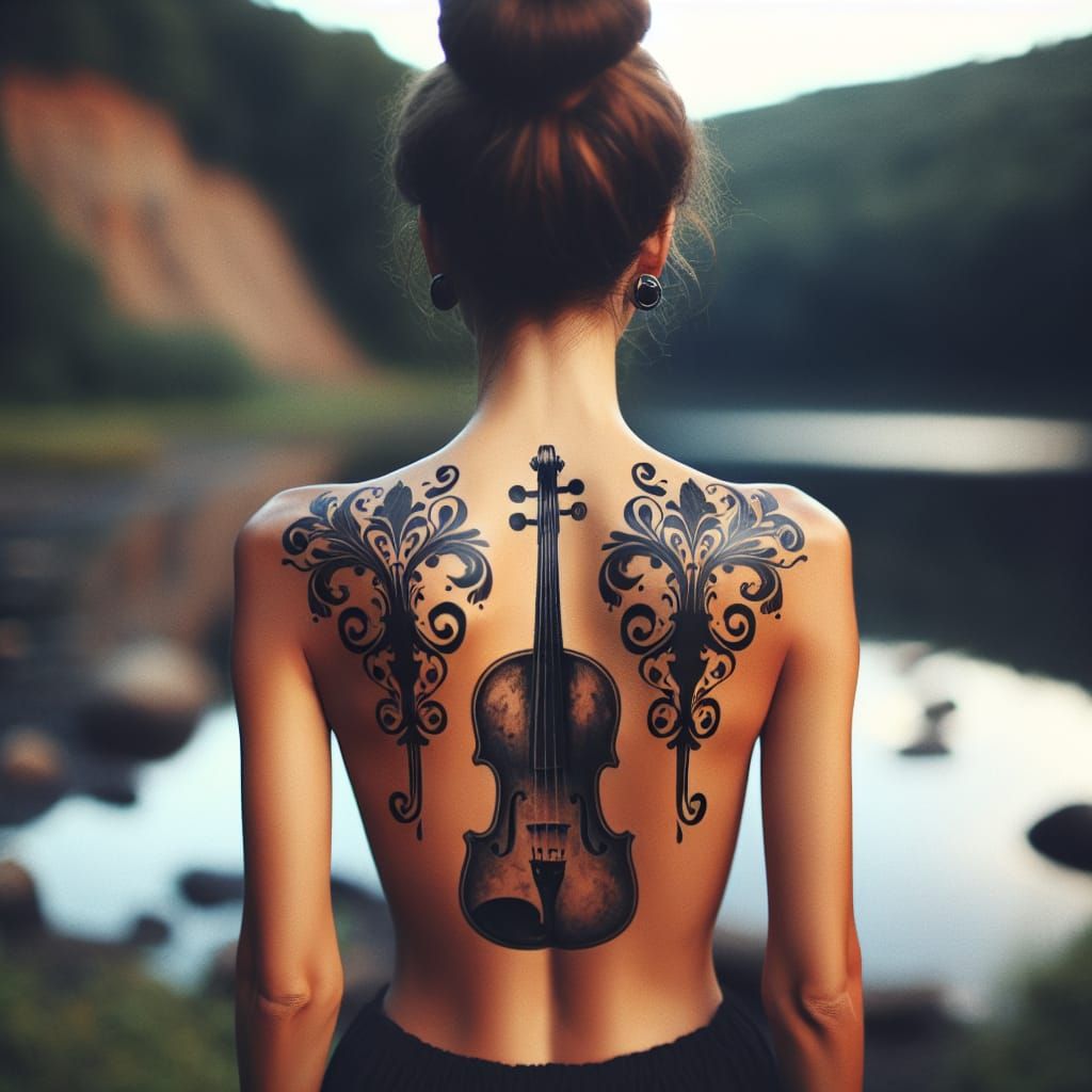 Musical Beauty in a Serene Landscape