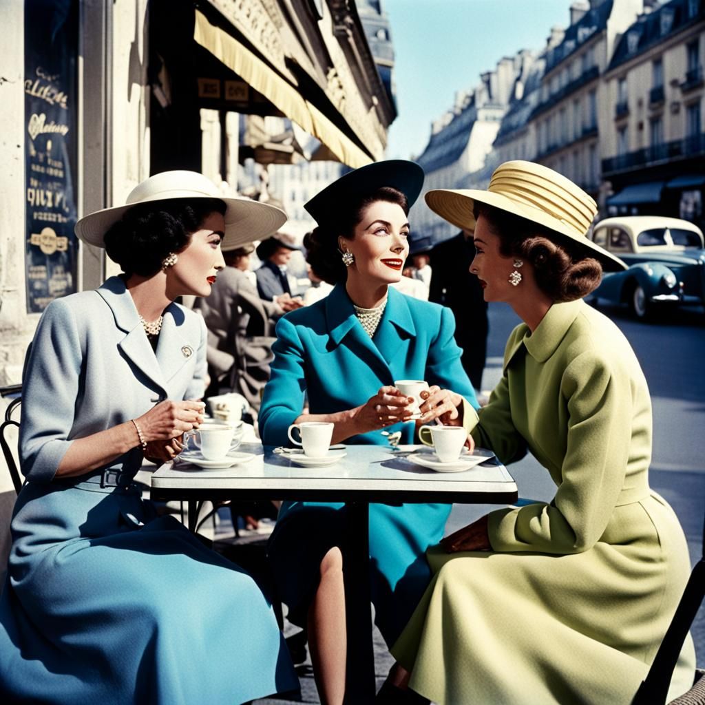 Ava Gardner, Elizabeth Taylor, Grace Kelly in Paris