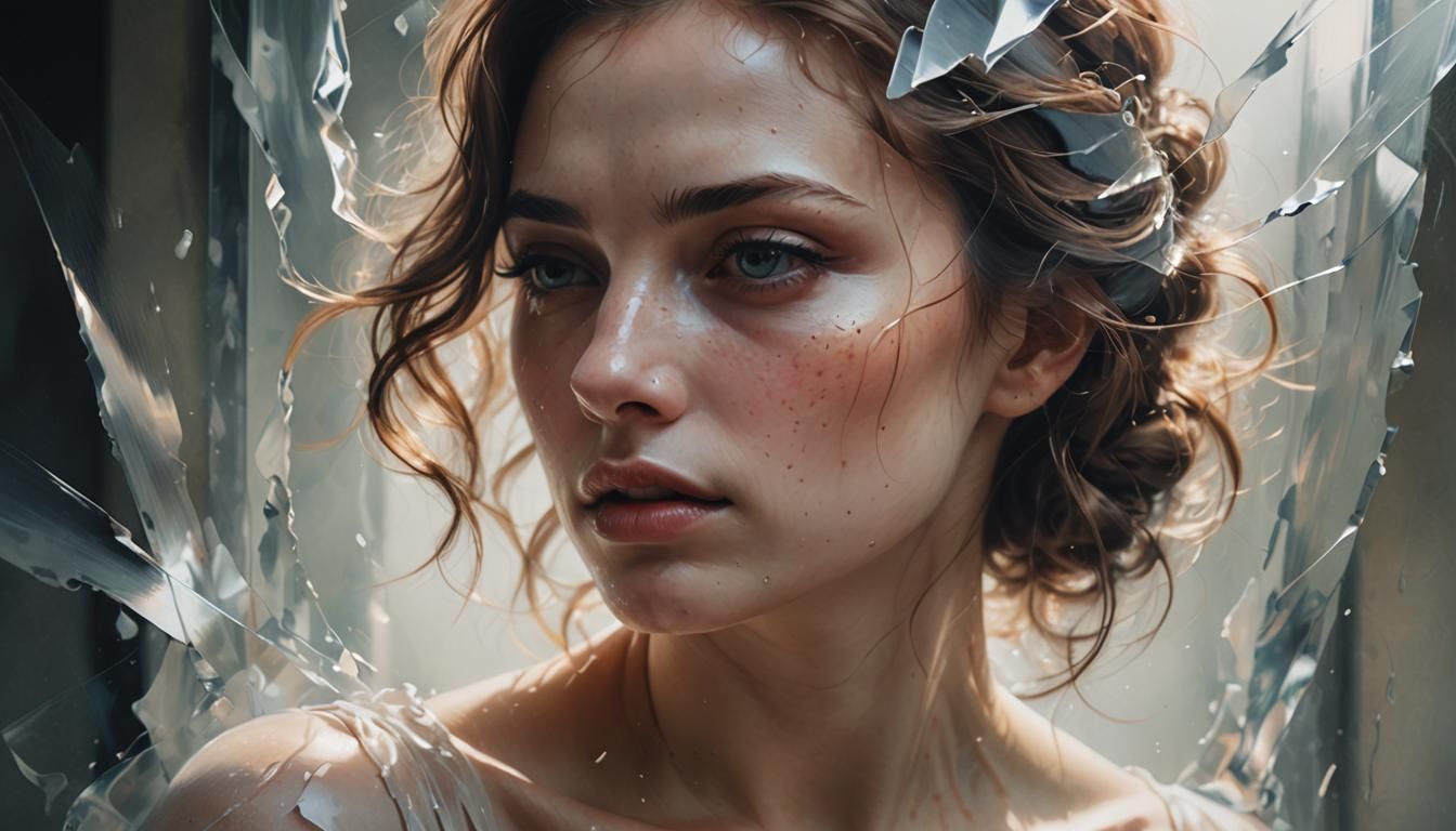 Shattered Mirror: Sfumato Double Exposure Portrait