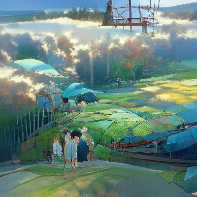 Studio Ghibli Thank You in Anime Key Visual Style