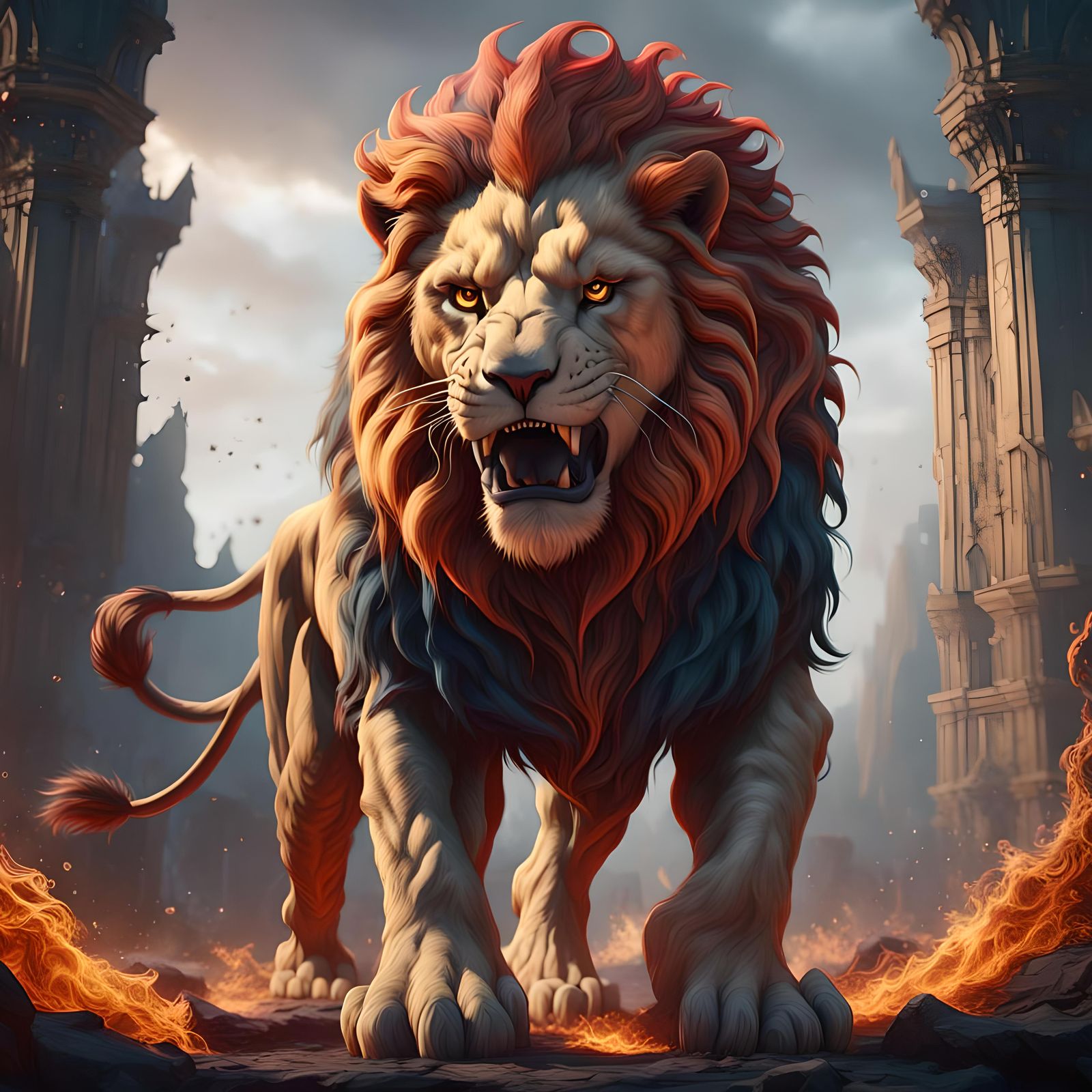 Fierce Lion