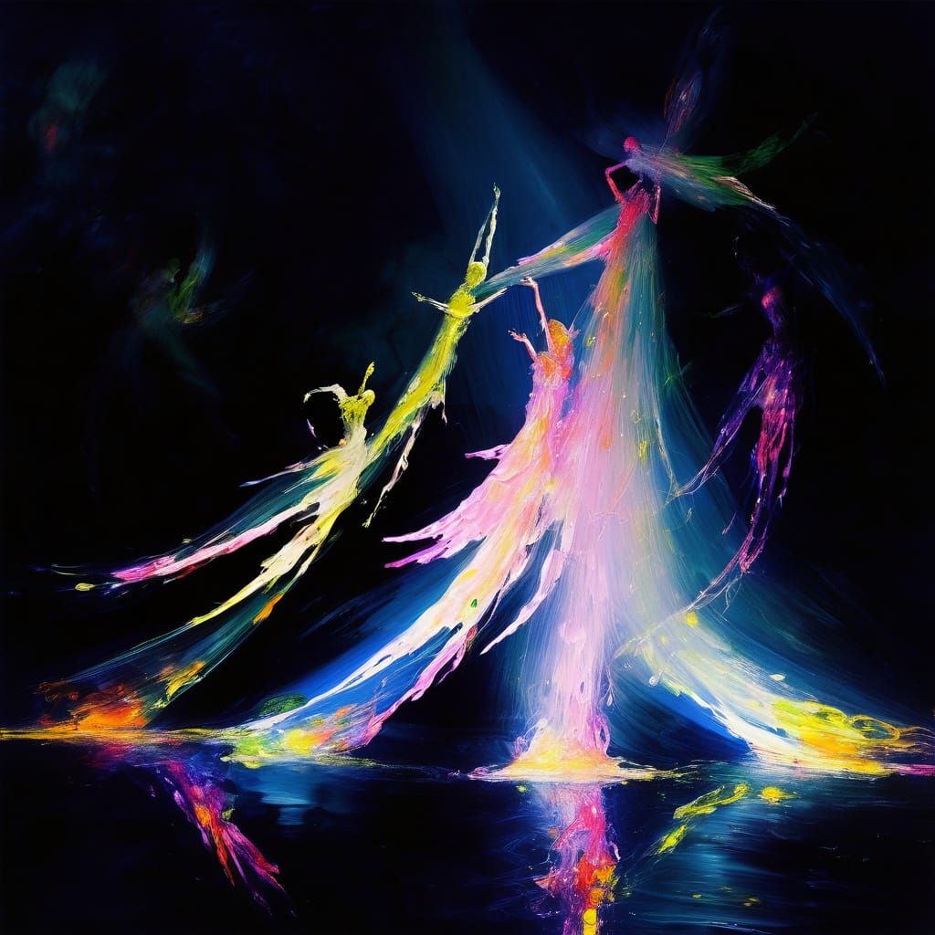 Anime Impressionism: Luminous Angel Wings