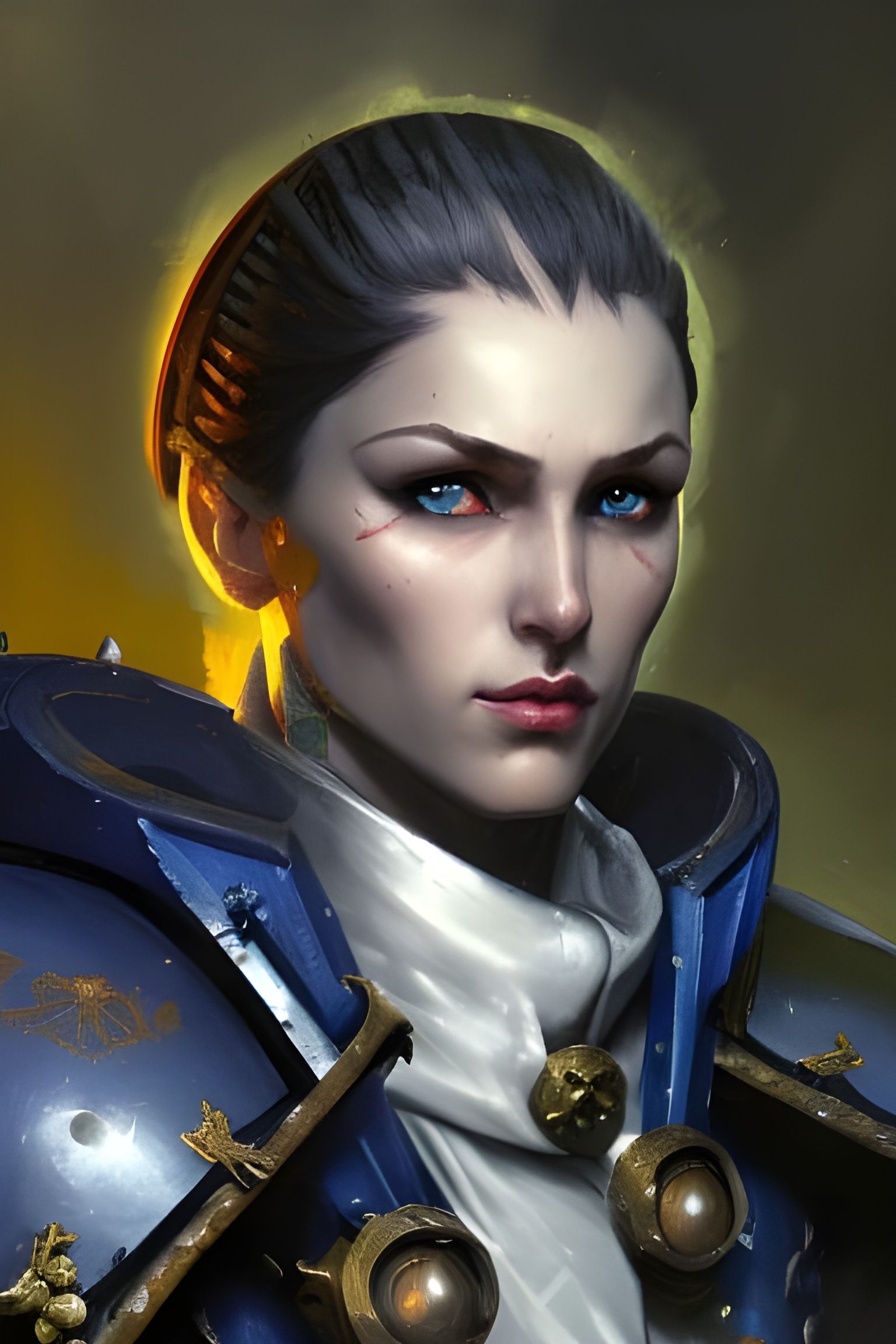 Female Warhammer 40k Inquisitor Portrait
