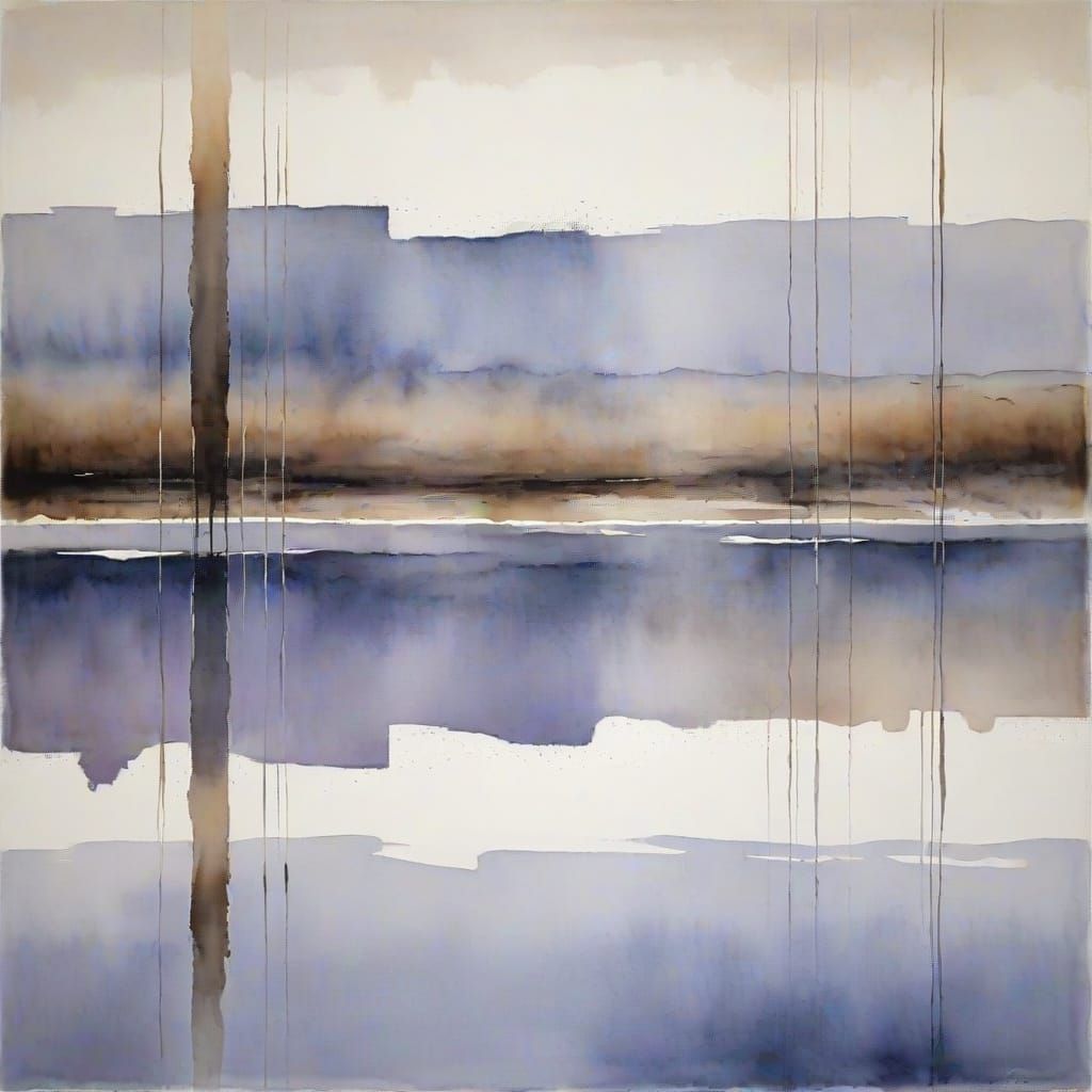 Watercolor. Emptiness of the Morning