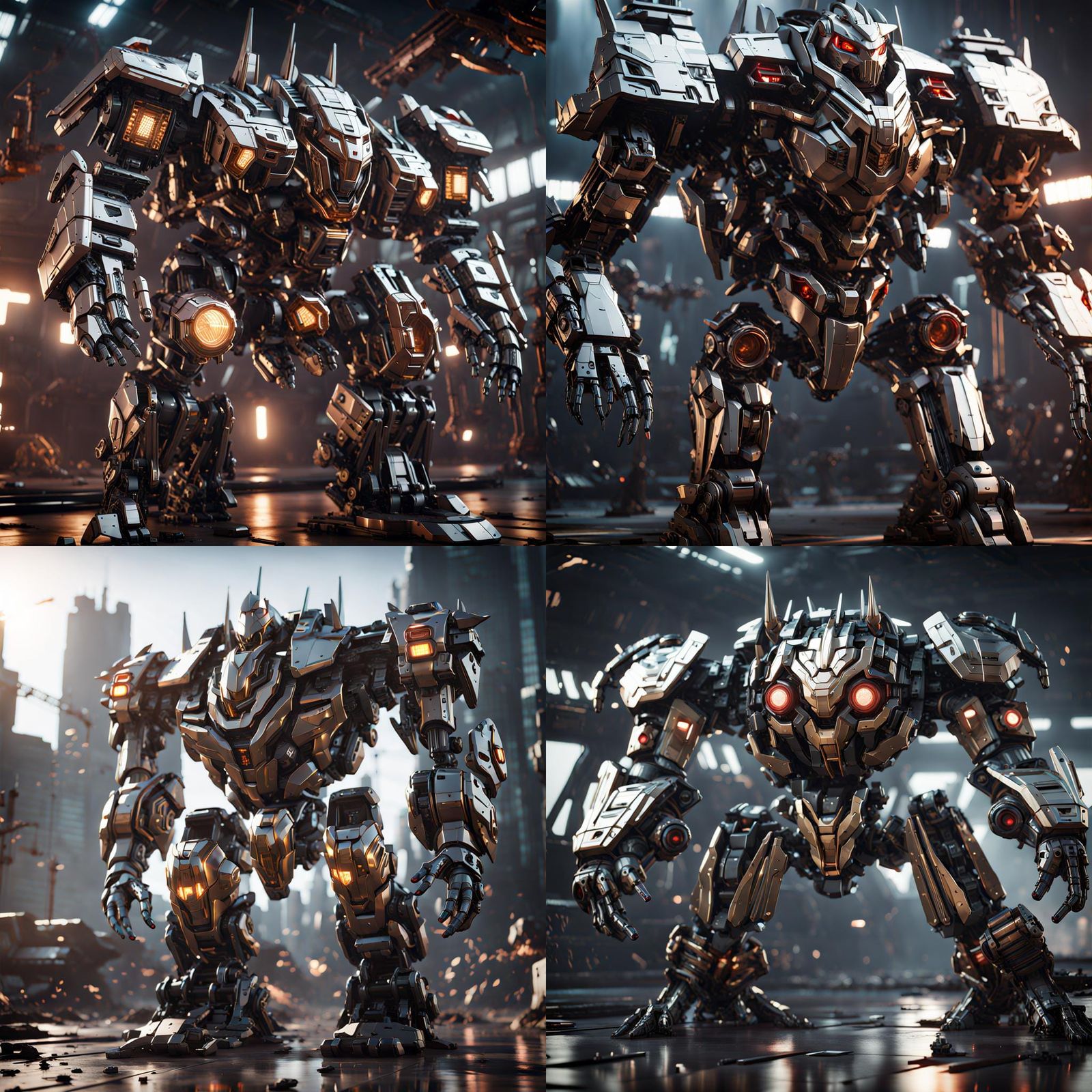 G1 Grimlock Mech: Epic Sci-Fi Render