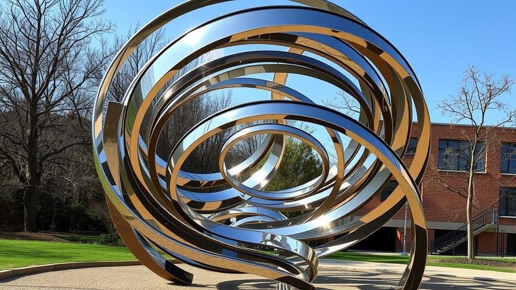 Weightless Metal Dance in Futuristic Style