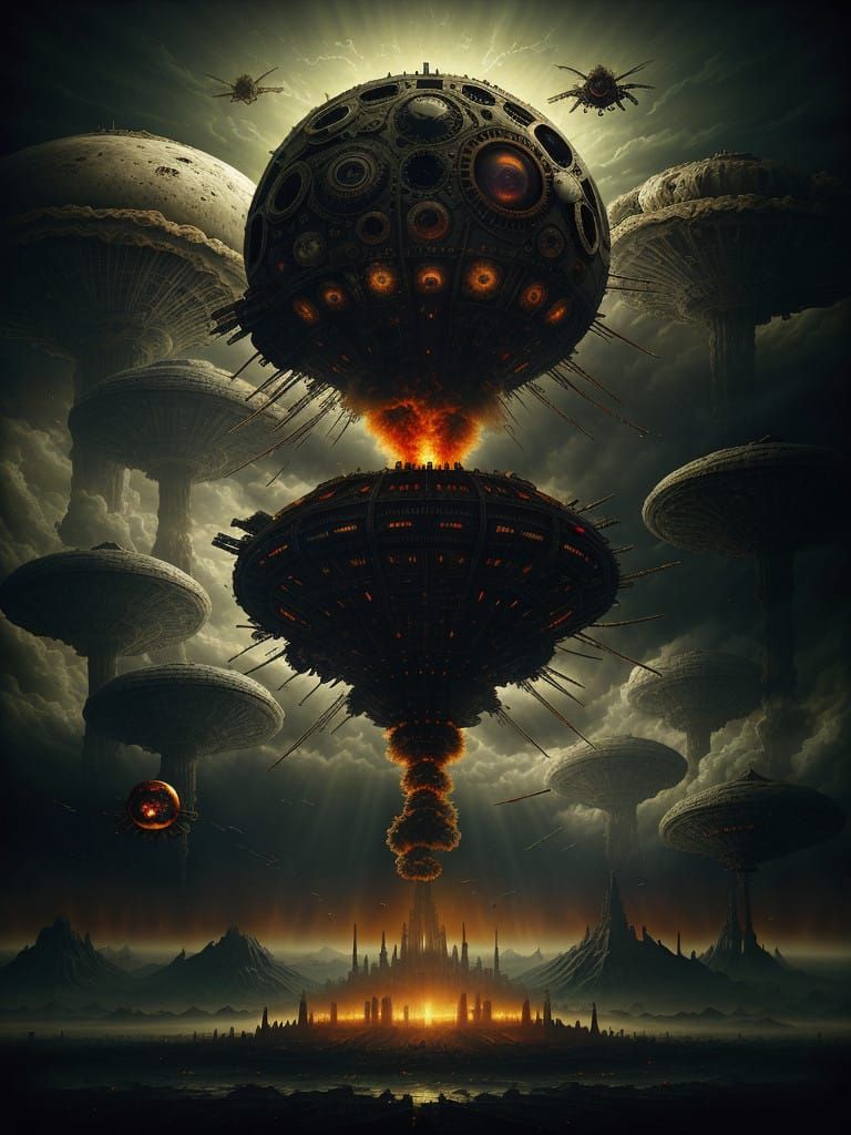 Steampunk Robot Gods in a Ruined Earth