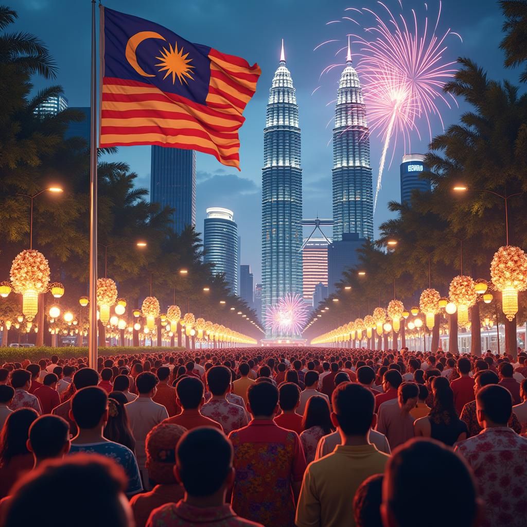 Hari Malaysia Celebration: A Digital Art Rendition