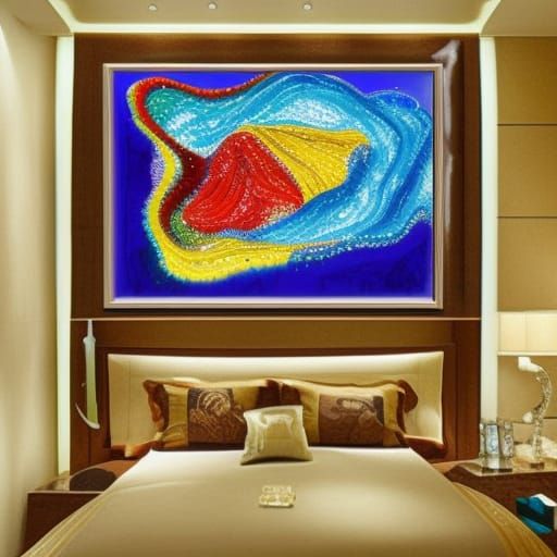 Abstract Water Diamond Painting Art