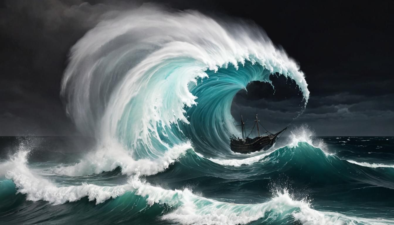 Bioluminescent Octopuses in a Neon Fantasy Laboratory