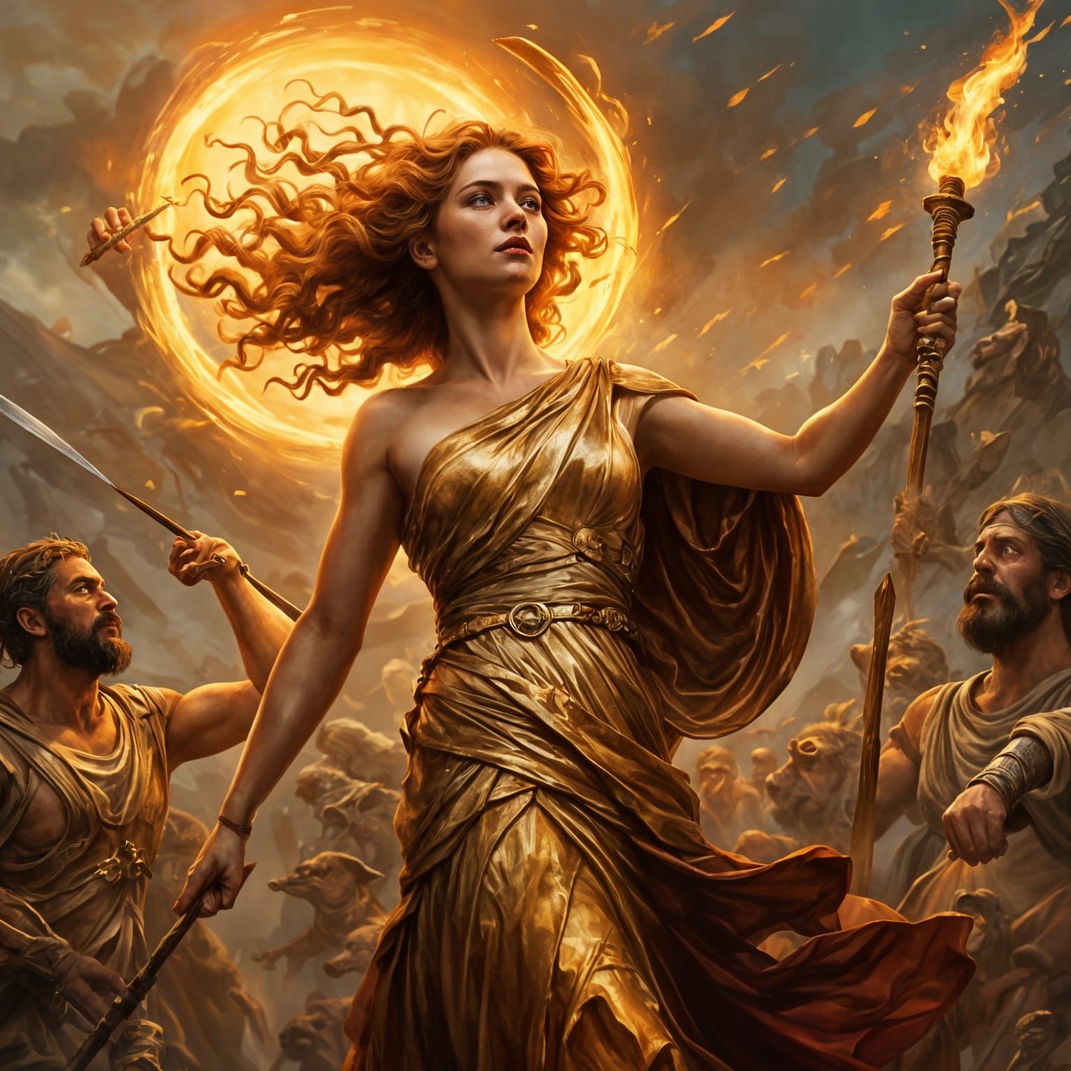 Circe Turns Odysseus's Warriors into Pigs