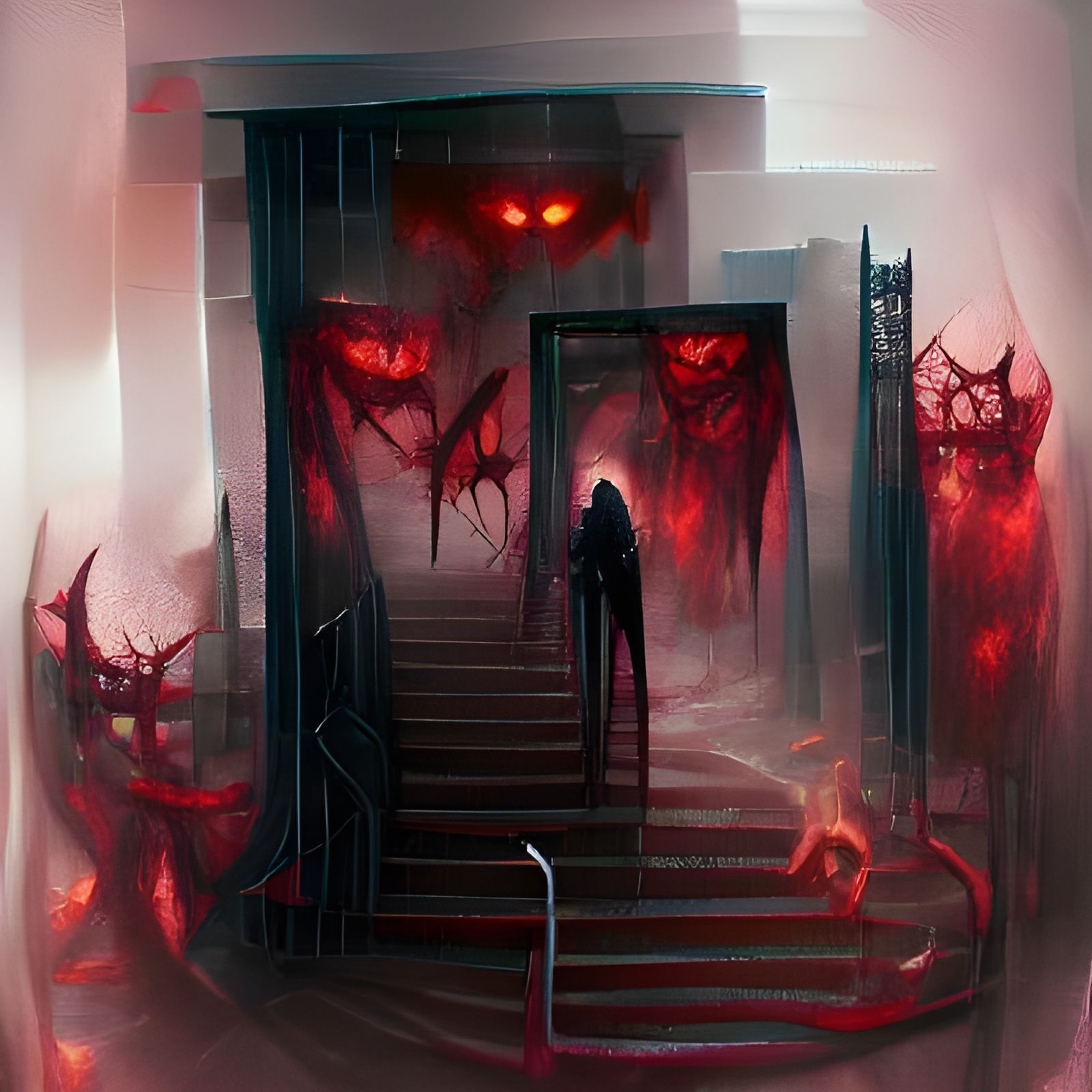 Sinister Gates of Hell in Dark Fantasy Style