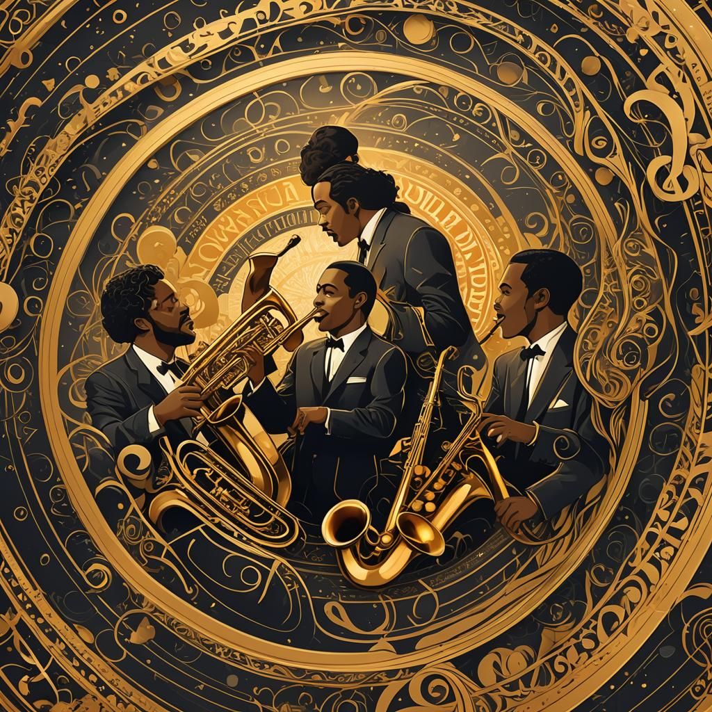 Art Nouveau Jazz Band Vinyl Record Sleeve