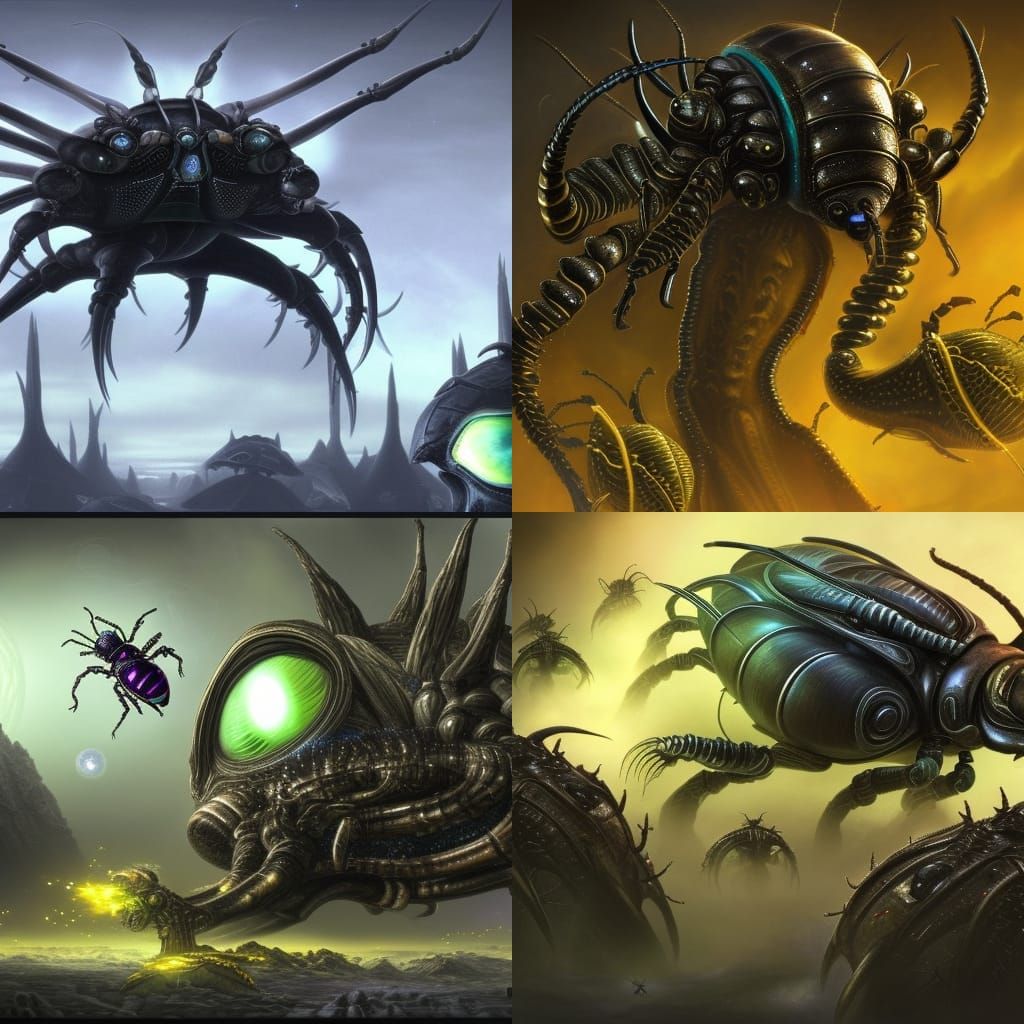 Beetle Zerg Alien Invasion Concept Art