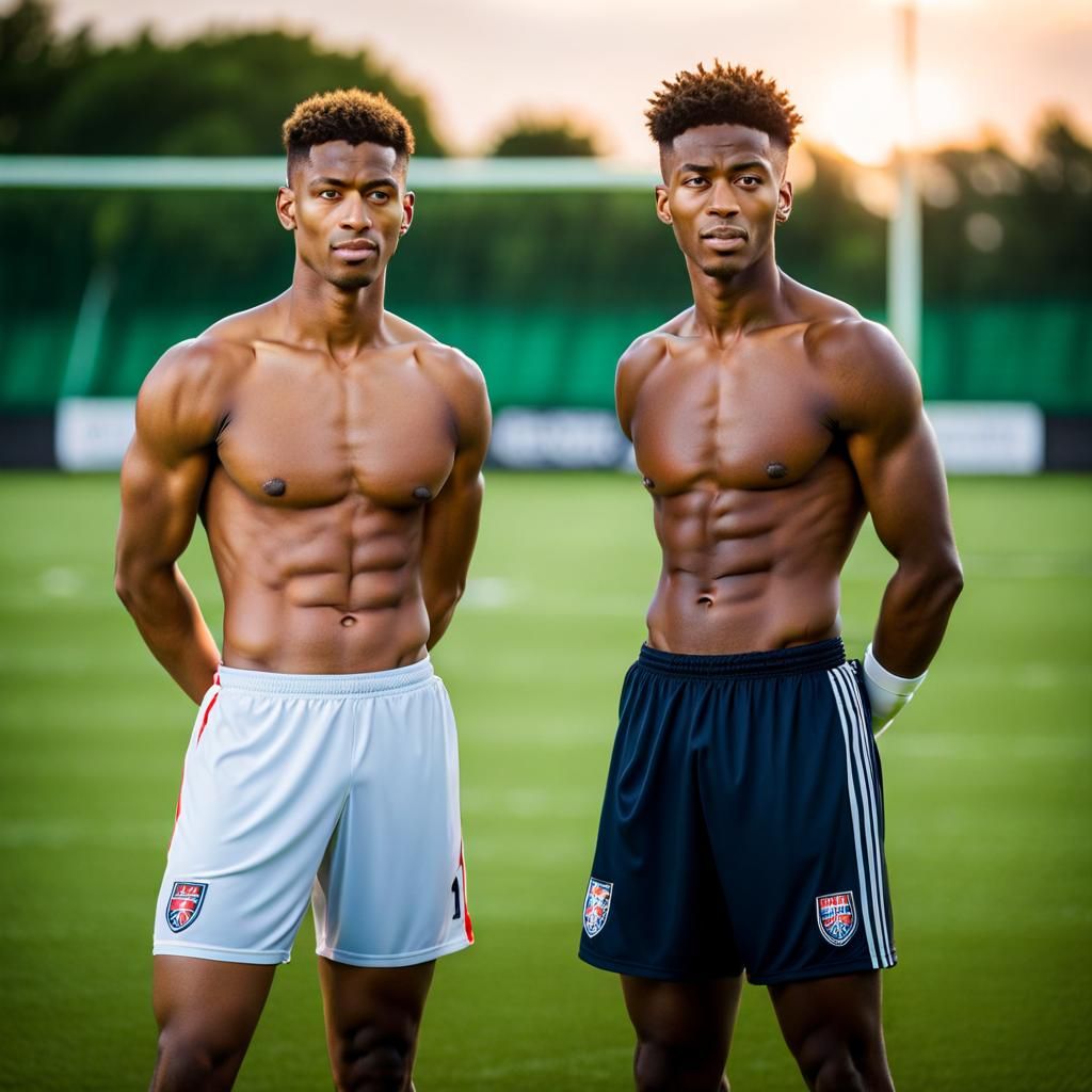 Young Men Playing Soccer: Professional Photography