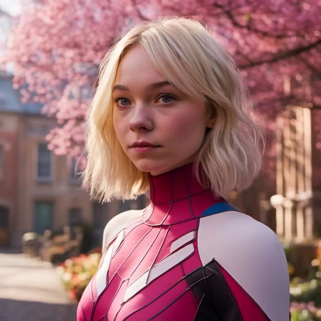 Spider-Gwen in Detailed Fantasy Art