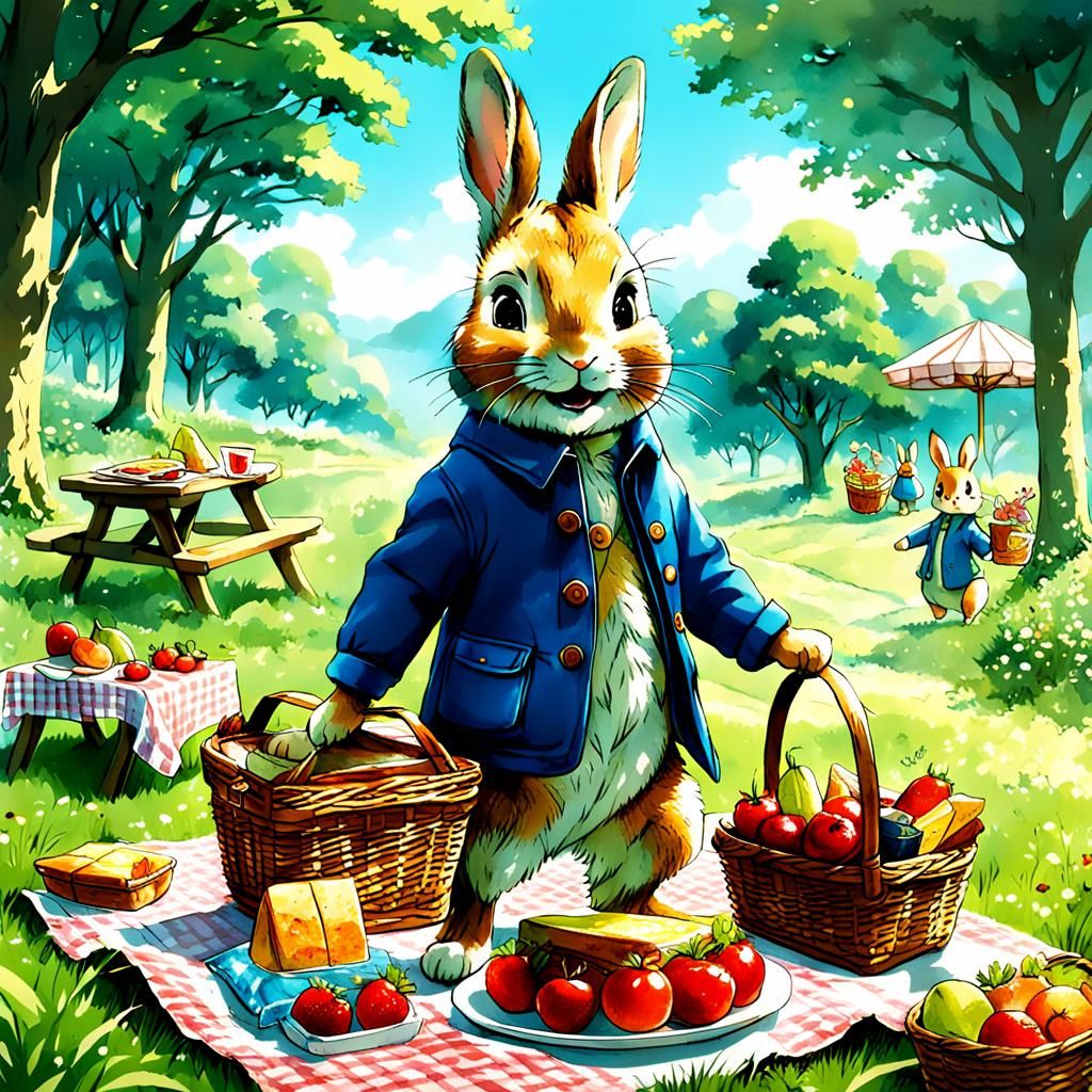 Peter Rabbit's Anime Picnic Adventure