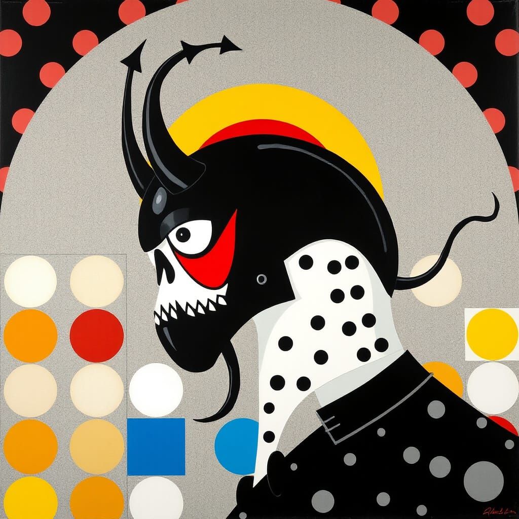 Modern Gothic Beast in Polished Geometric Form