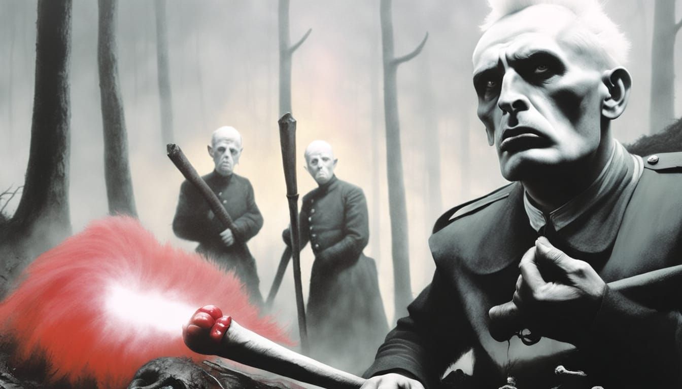 Irritated Banana in Dark Forest: a Fantasy Portrait