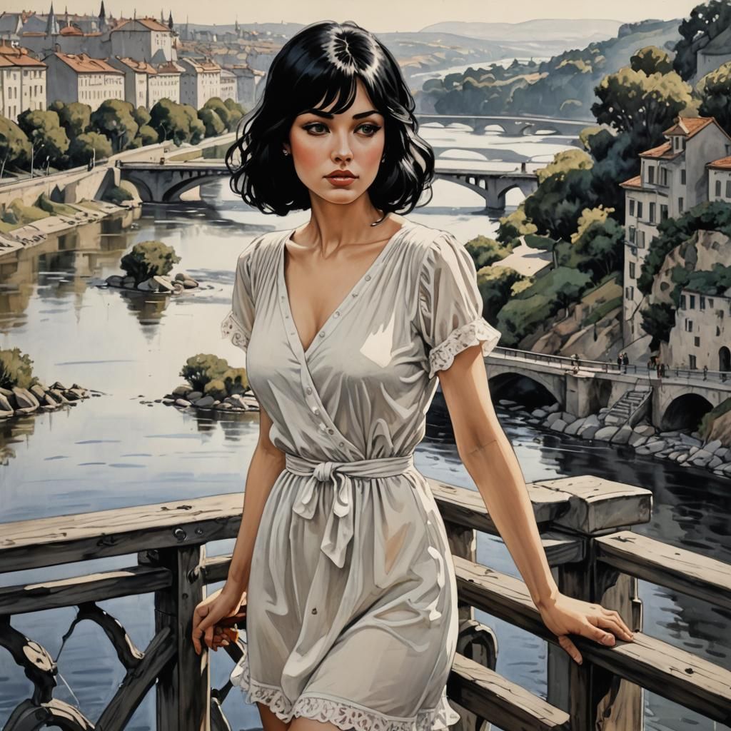 girl on the bridge