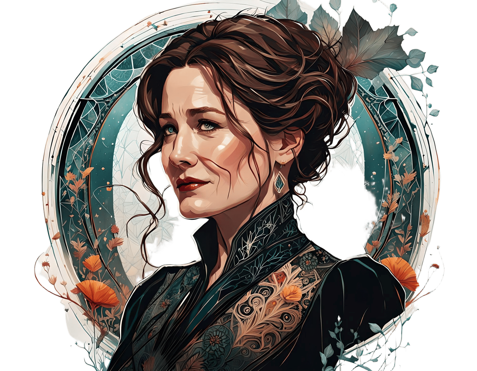 Agatha Harkness Digital Art Portrait