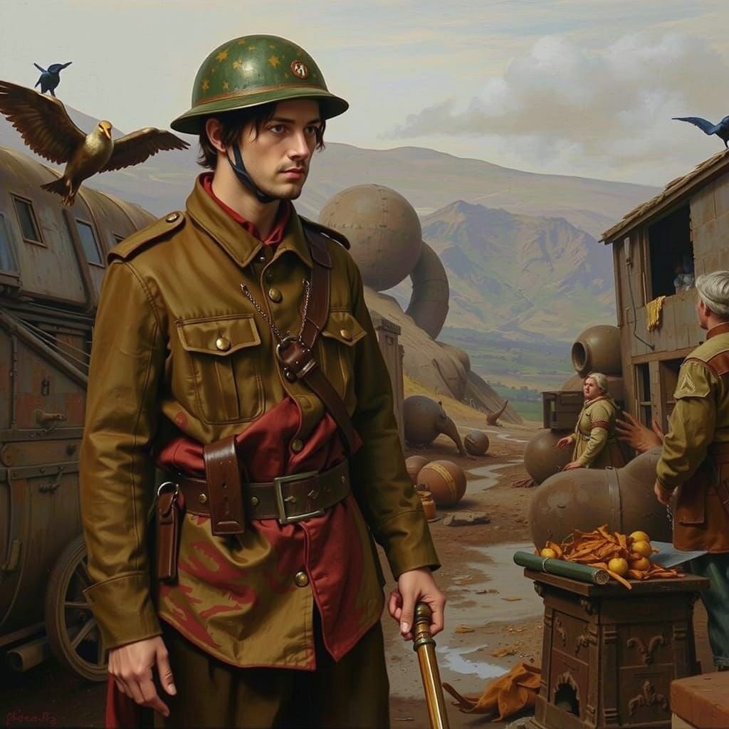 Vibrant Swirling Red Abstract Forms