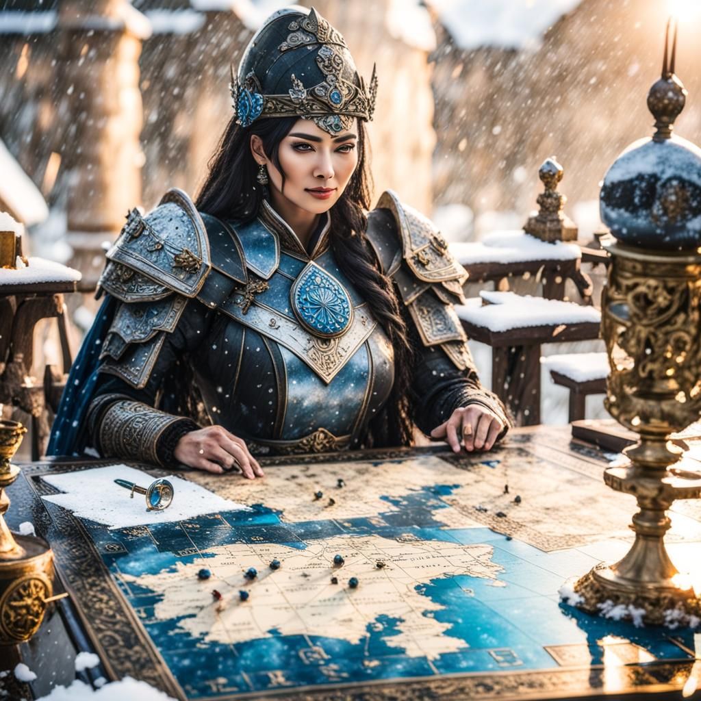 Ancient General Planning Tactics on Empire Map