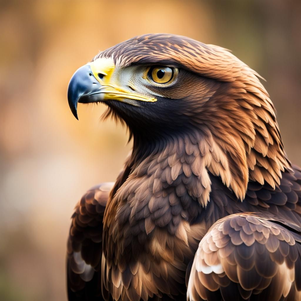 Majestic Golden Eagle in Natural Light