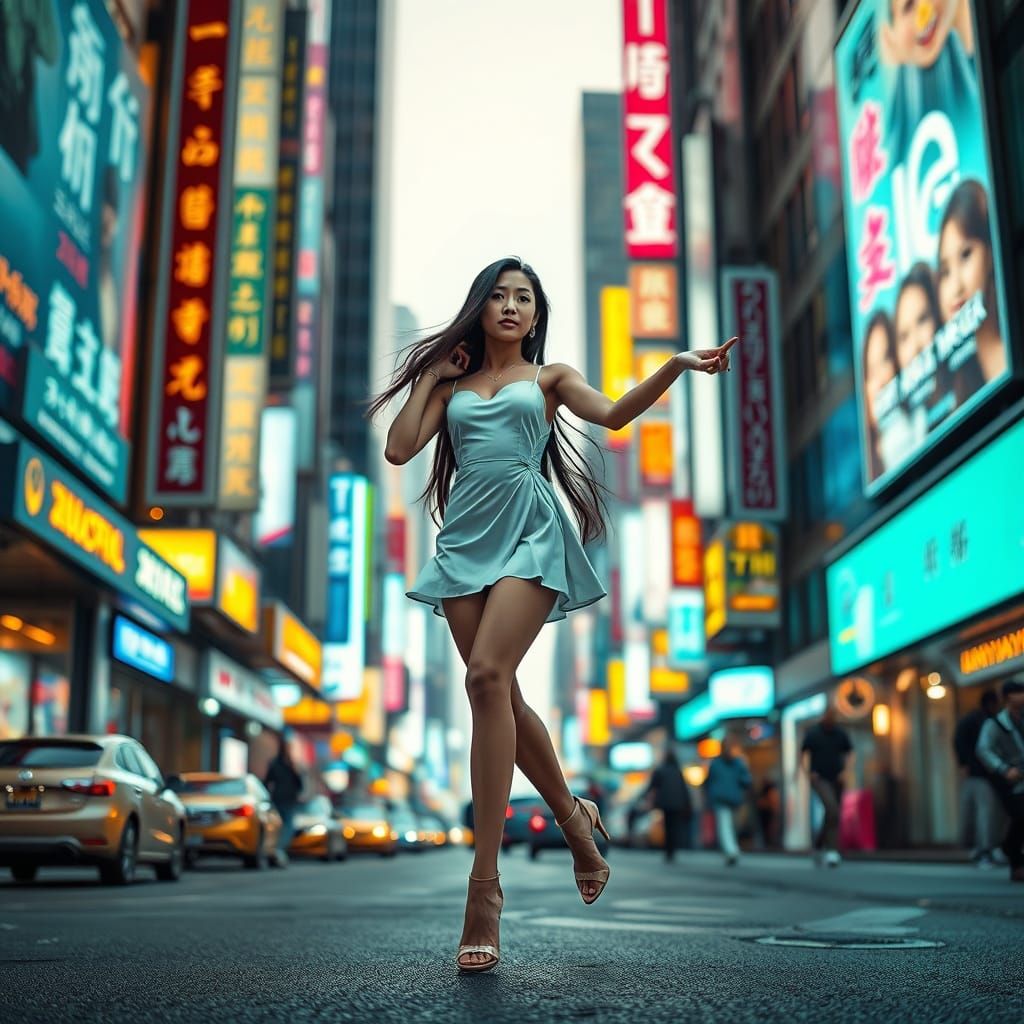 Dancing on the street